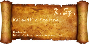 Kalamár Szelina névjegykártya